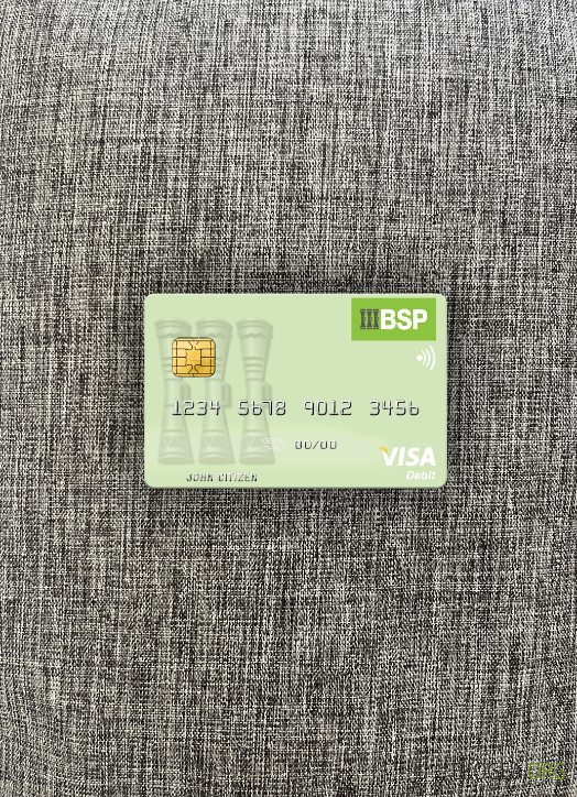 Îles Salomon BSP Bank visa carte de débit photolook , avant